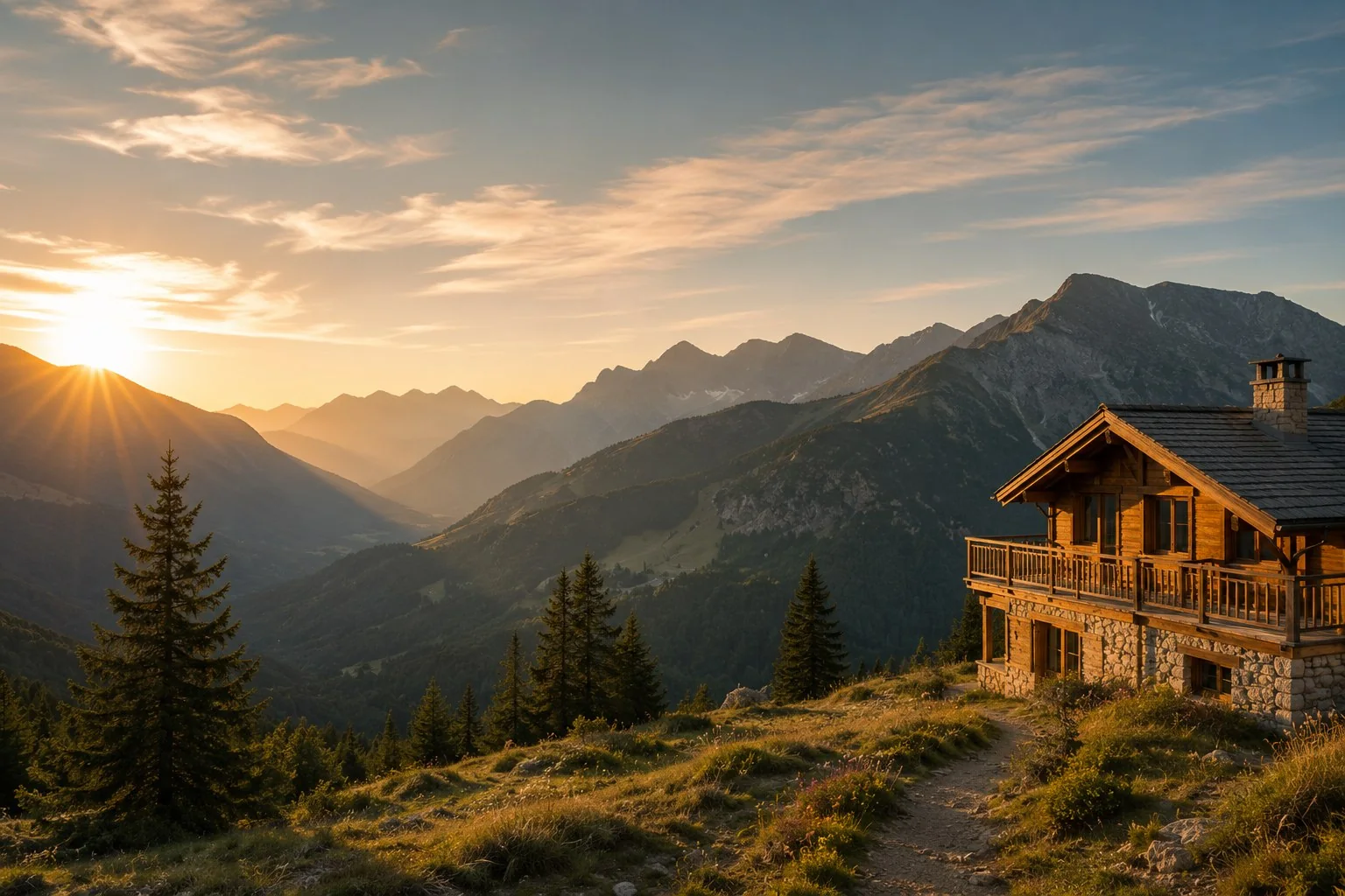 Destination inspirante en montagne